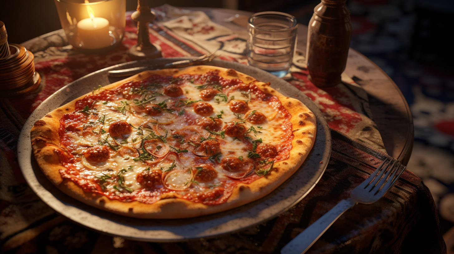 Una increíble pizza napolitana para los viajeros foodies que disfrutan los ingredientes naturales de Italia.