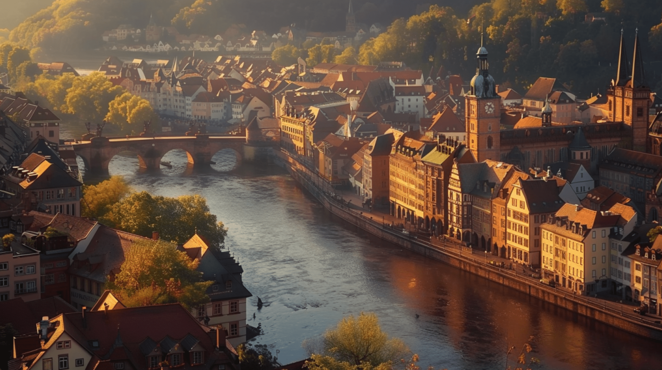 Casco histórico de Heidelberg, Alemania.